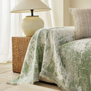 Soft Chenille Sofa Cover, Textured Abstract Couch Protector Cover with Vintage Pattern