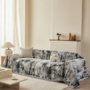 Soft Chenille Sofa Cover, Textured Abstract Couch Protector Cover with Vintage Pattern