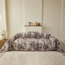 Soft Chenille Sofa Cover, Textured Abstract Couch Protector Cover with Vintage Pattern