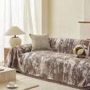 Soft Chenille Sofa Cover, Textured Abstract Couch Protector Cover with Vintage Pattern