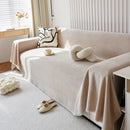 Chenille Thickened Solid Couch Blanket Throws, Reversible Couch Covers for Sectional Couches