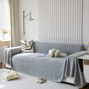 Chenille Thickened Solid Couch Blanket Throws, Reversible Couch Covers for Sectional Couches