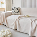 Textured Chenille Sofa Cover Throw, Soft Washable Couch Blanket Protector for Pets