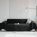 Textured Chenille Sofa Cover Throw, Soft Washable Couch Blanket Protector for Pets