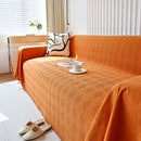 Textured Chenille Sofa Cover Throw, Soft Washable Couch Blanket Protector for Pets