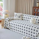 Geometric Jacquard Plush Warm Sofa Couch Cover Coral Fleece Throw Blanket for Couch by Slipcover KAS™
