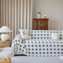 Geometric Jacquard Plush Warm Sofa Couch Cover Coral Fleece Throw Blanket for Couch by Slipcover KAS™