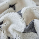Geometric Jacquard Plush Warm Sofa Couch Cover Coral Fleece Throw Blanket for Couch by Slipcover KAS™
