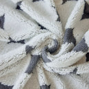 Geometric Jacquard Plush Warm Sofa Couch Cover Coral Fleece Throw Blanket for Couch by Slipcover KAS™