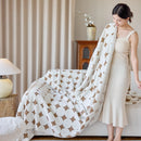 Geometric Jacquard Plush Warm Sofa Couch Cover Coral Fleece Throw Blanket for Couch by Slipcover KAS™