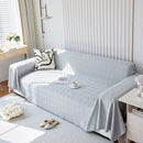 Textured Chenille Sofa Cover Throw, Soft Washable Couch Blanket Protector for Pets