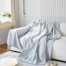 Textured Chenille Sofa Cover Throw, Soft Washable Couch Blanket Protector for Pets