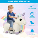 6V Electric Animal Ride On Toy with Music and Handlebars-Beige by LJGDeals