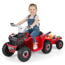 Kids Electric ATV Quad with Detachable Trailer 6V