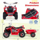 Kids Electric ATV Quad with Detachable Trailer 6V