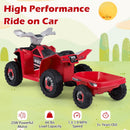 Kids Electric ATV Quad with Detachable Trailer 6V