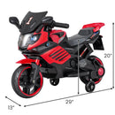 6V Kids Motorcycle with Headlights Music and Detachable Training Wheels by LJGDeals