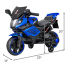 6V Kids Motorcycle with Headlights Music and Detachable Training Wheels by LJGDeals