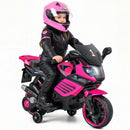 6V Kids Motorcycle with Headlights Music and Detachable Training Wheels by LJGDeals