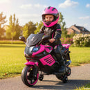 6V Kids Motorcycle with Headlights Music and Detachable Training Wheels by LJGDeals
