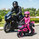 6V Kids Motorcycle with Headlights Music and Detachable Training Wheels by LJGDeals
