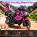6V Kids Motorcycle with Headlights Music and Detachable Training Wheels by LJGDeals