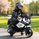 6V Kids Motorcycle with Headlights Music and Detachable Training Wheels by LJGDeals