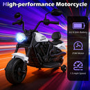 6V Kids Motorcycle with Headlight and Music and Training Wheels