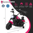 6V Kids Motorcycle with Headlight and Music and Training Wheels