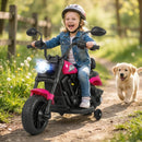 6V Kids Motorcycle with Headlight and Music and Training Wheels by LJGDeals