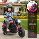 6V Kids Motorcycle with Headlight and Music and Training Wheels by LJGDeals