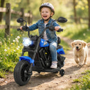6V Kids Motorcycle with Headlight and Music and Training Wheels by LJGDeals