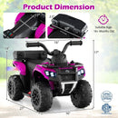 6V Kids Ride On ATV with Spray Function and Storage Box with Music by LJGDeals