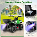 6V Kids Ride On ATV with Spray Function and Storage Box with Music by LJGDeals