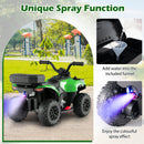 6V Kids Ride On ATV with Spray Function and Storage Box with Music