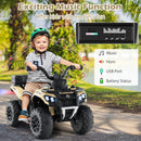 6V Kids Ride On ATV with Spray Function and Storage Box with Music