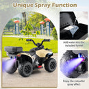 6V Kids Ride On ATV with Spray Function and Storage Box with Music