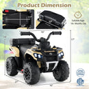 6V Kids Ride On ATV with Spray Function and Storage Box with Music
