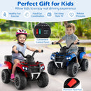 6V Kids Ride On ATV with Spray Function and Storage Box with Music