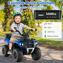 6V Kids Ride On ATV with Spray Function and Storage Box with Music