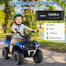 6V Kids Ride On ATV with Spray Function and Storage Box with Music by LJGDeals