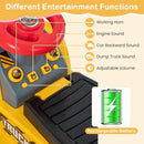 6V Kids Ride On Excavator Fun Digger with Folding Basketball Hoop by LJGDeals