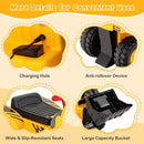 6V Kids Ride On Bulldozer with Folding Basketball Hoop and Balls by LJGDeals