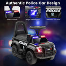 6V Kids Ride On Police Car with Real Megaphone and Siren Flashing Lights by LJGDeals