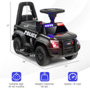 6V Kids Ride On Police Car with Real Megaphone and Siren Flashing Lights by LJGDeals