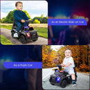6V Kids Ride On Police Car with Real Megaphone and Siren Flashing Lights by LJGDeals