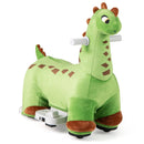 6V Kids Ride on Dinosaur with Foot Pedal and Padded Seat and Music-Green by LJGDeals