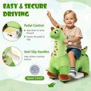 6V Kids Ride on Dinosaur with Foot Pedal and Padded Seat and Music-Green by LJGDeals