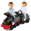 6V Ride on Train 2-Seater with Carriage and Flashing LED Lights