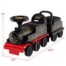 6V Ride on Train 2-Seater with Carriage and Flashing LED Lights